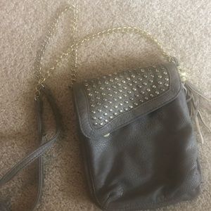 Steve Madden Gray Leather CrossBody Bag